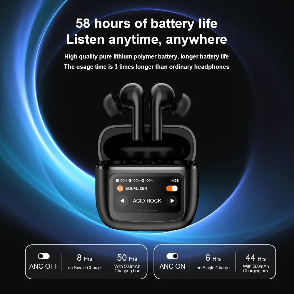 S20 PRO Touch Screen ANC Wireless Earphones