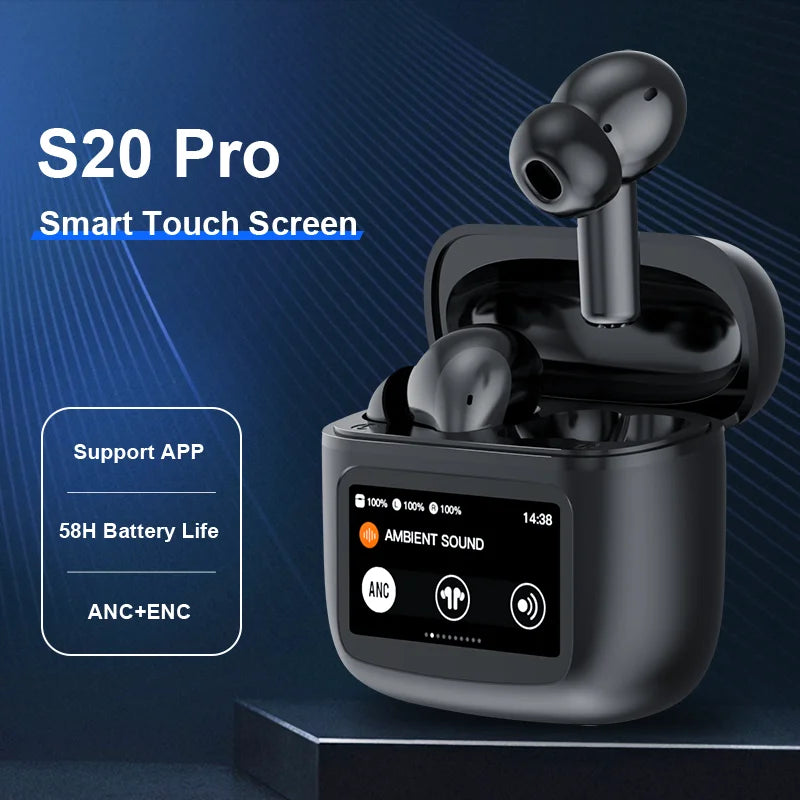 S20 PRO Touch Screen ANC Wireless Earphones