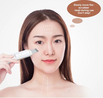Ultrasonic Skin Scrubber Vibration Face