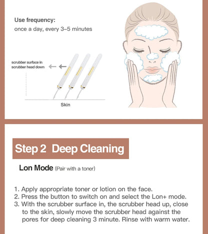 Ultrasonic Skin Scrubber Vibration Face