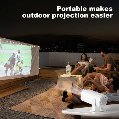 Android 11 Projector with WiFi 6 and Bluetooth
