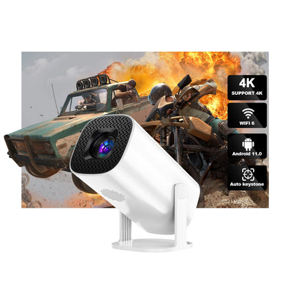 Android 11 Projector with WiFi 6 and Bluetooth