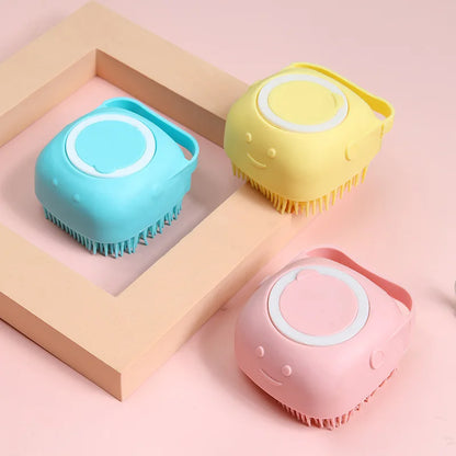 Pet  Washing Massage Gloves Brush Soft  Silicone