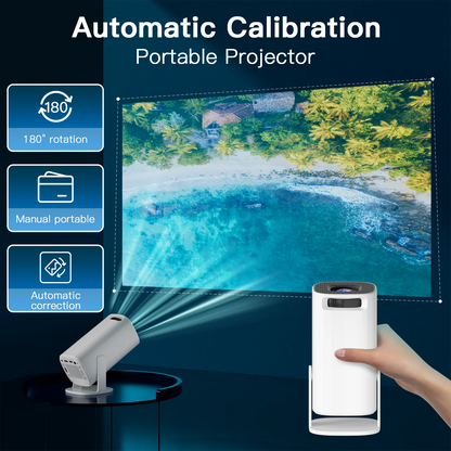 Android 11 Projector with WiFi 6 and Bluetooth
