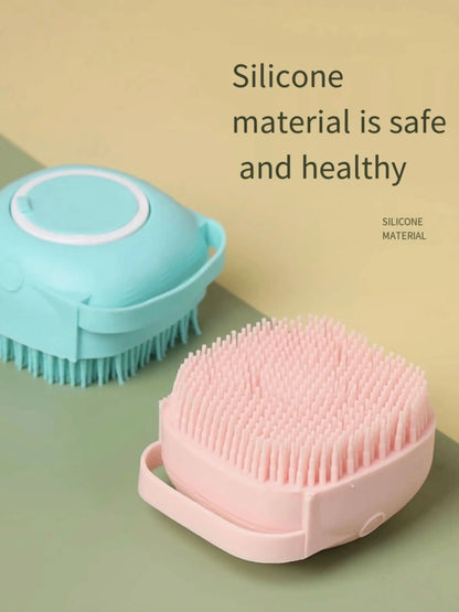 Pet  Washing Massage Gloves Brush Soft  Silicone
