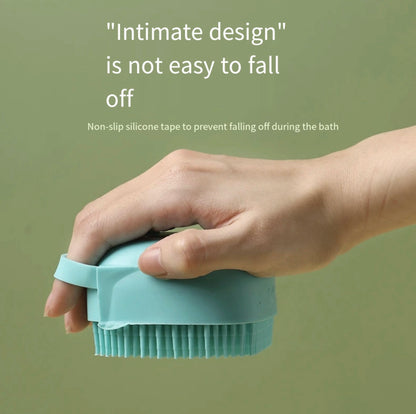 Pet  Washing Massage Gloves Brush Soft  Silicone